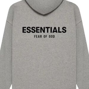Essentials Gray Sweatshirt with Bold Branding